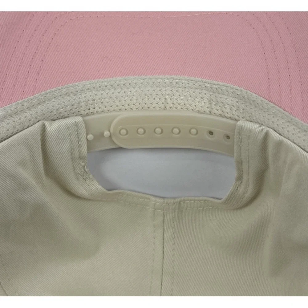 David and Young Here for the Cocktails Hat Pink Cream Embroidered Baseball Cap